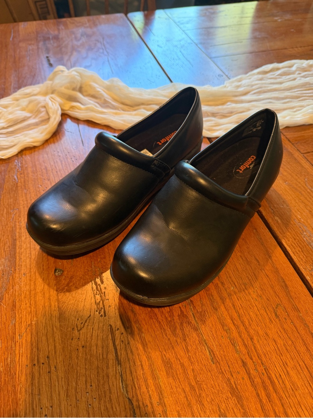 Comfortiva Women’s Black Slip-On Clog — Supportive Everyday Work Shoe